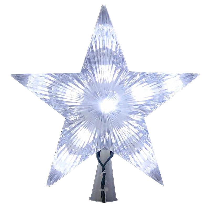J Hofert 1986-02 Star Tree Topper, LED, Clear, 9 in