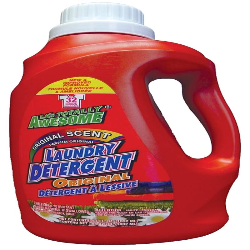 LA's TOTALLY AWESOME 233 Laundry Detergent, 64 oz, Liquid, Original