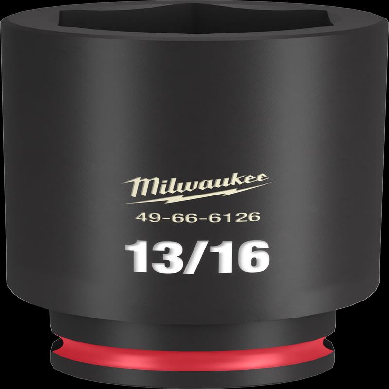 Milwaukee SHOCKWAVE Impact Duty Series 49-66-6126 Deep Impact Socket, 13/16 in Socket, 3/8 in Drive, Square Drive