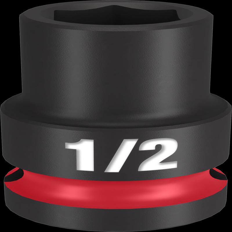 Milwaukee SHOCKWAVE Impact Duty Series 49-66-6202 Shallow Impact Socket, 1/2 in Socket, 1/2 in Drive, Square Drive