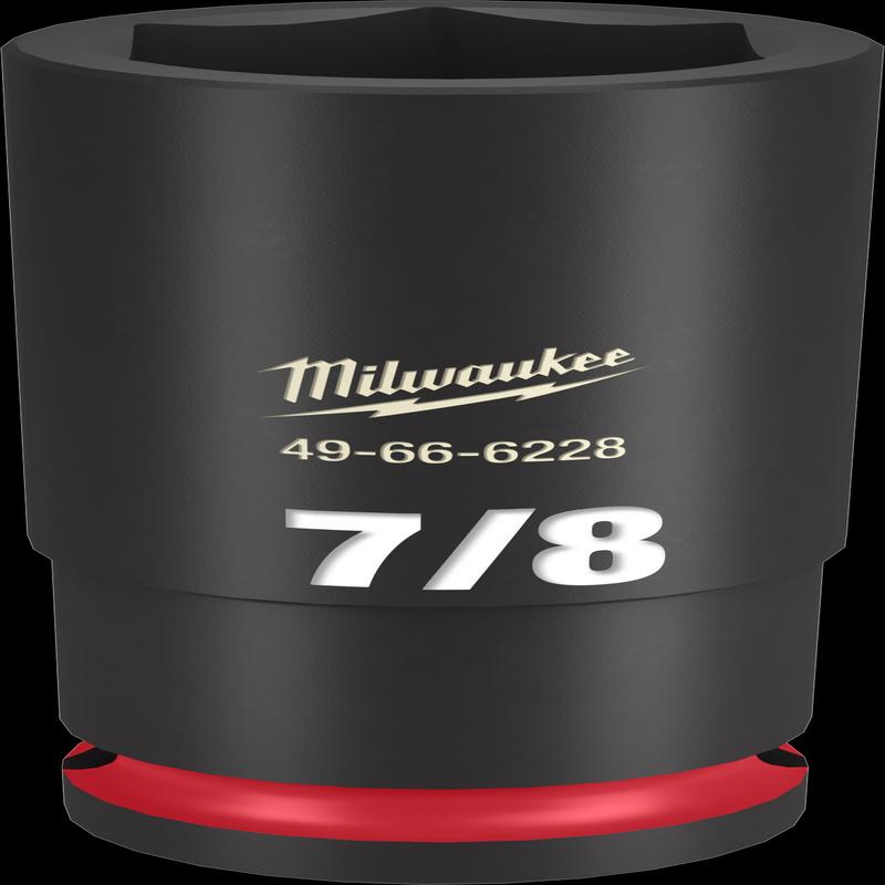 Milwaukee SHOCKWAVE Impact Duty Series 49-66-6228 Deep Impact Socket, 7/8 in Socket, 1/2 in Drive, Square Drive