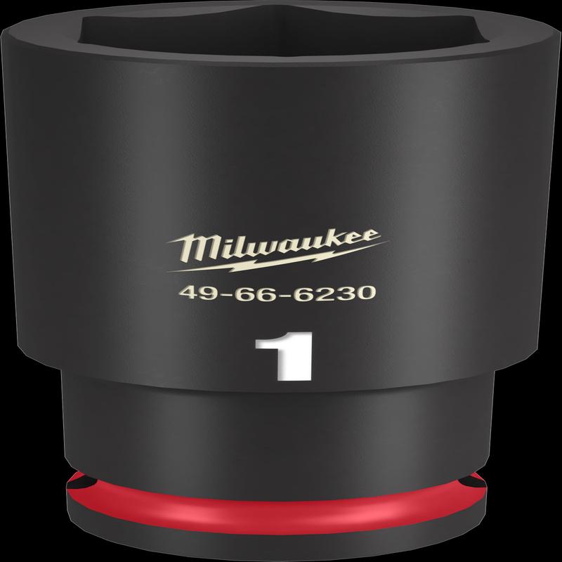 Milwaukee SHOCKWAVE Impact Duty Series 49-66-6230 Deep Impact Socket, 1 in Socket, 1/2 in Drive, Square Drive, 6-Point