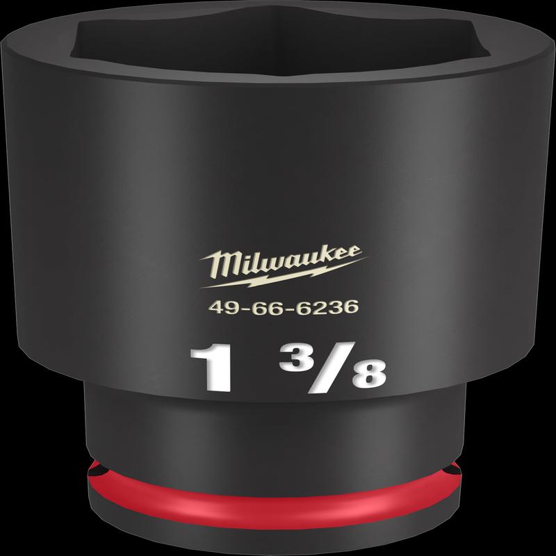 Milwaukee SHOCKWAVE Impact Duty Series 49-66-6236 Deep Impact Socket, 1-3/8 in Socket, 1/2 in Drive, Square Drive