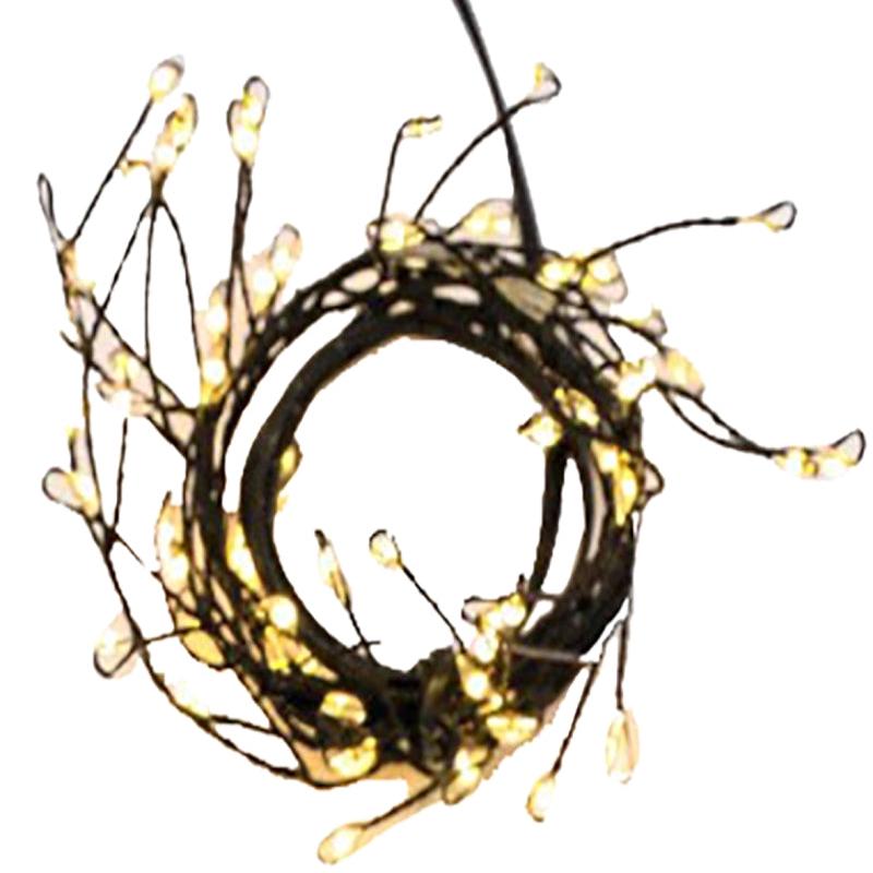 Santas Forest 03701 LED Dew Drop Lights, Dew Drop/Christmas, 100-Lamp, LED Lamp, Warm White Lamp, 8 ft L