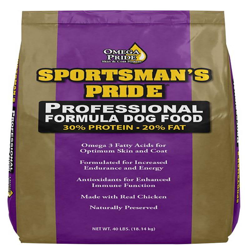 Sportsman's Pride Professional Formula 10184 Dog Food, Adult Breed, Dry, Chicken, 40 lb Bag