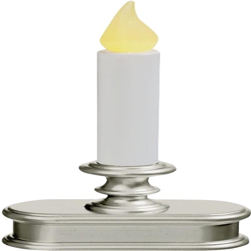 Xodus Innovations FPC1221P Candle, AA Battery, LED Bulb, Amber Bulb, Pewter Holder