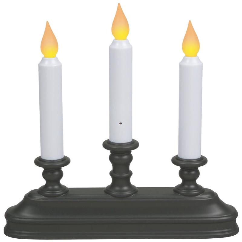 Xodus Innovations FPC1330A Candle, 10-1/4 in H Candle, Aged Bronze/White Candle, D Alkaline Battery, LED Bulb