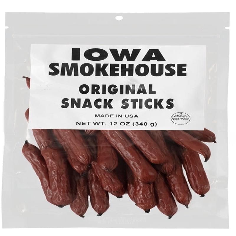 Iowa Smokehouse is-snk12o Snack Sticks, Original, 12 oz