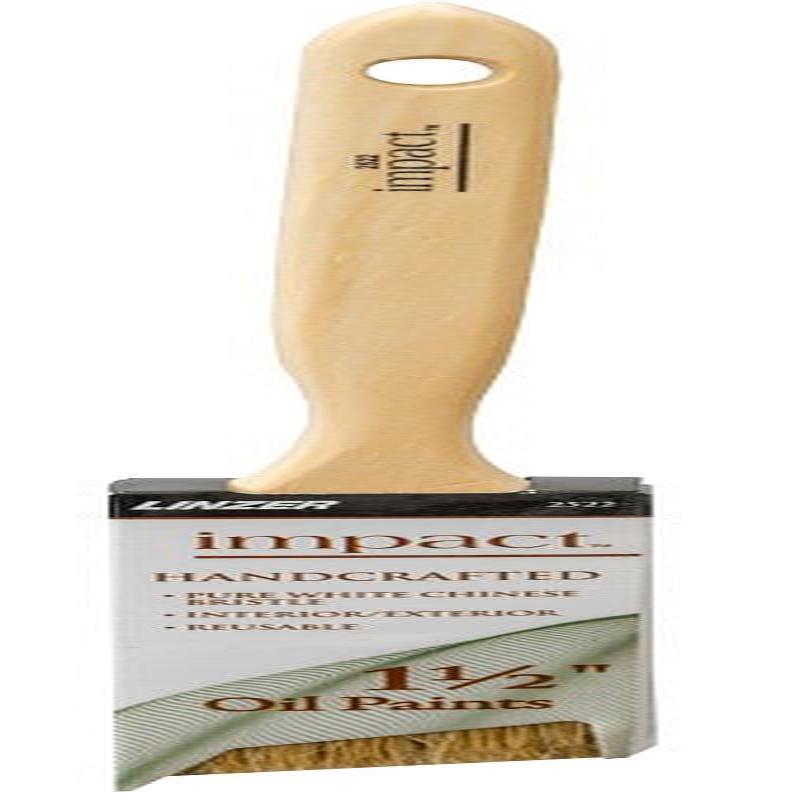 Linzer Project Select 2522 Paint Brush, 1-1/2 in W, Angle Sash Brush, White Chinese Bristle