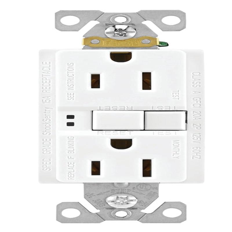 GF15W-BX-LGFCI WHITE 15A