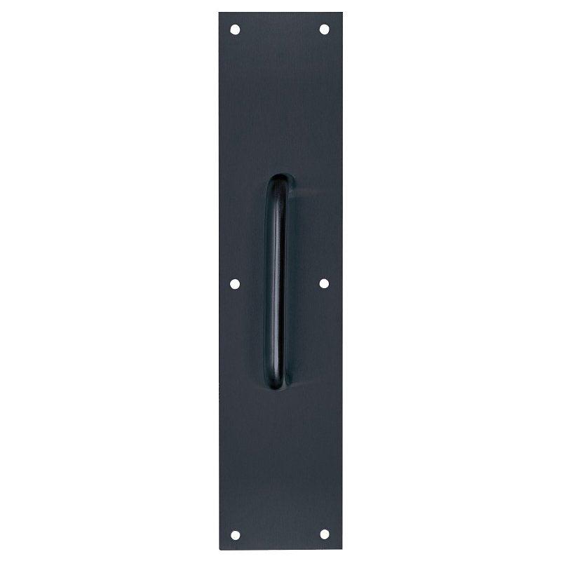 Tell Manufacturing DT101943 Pull Plate, 3-1/2 in W, 15 in H, Stainless Steel, Matte Black