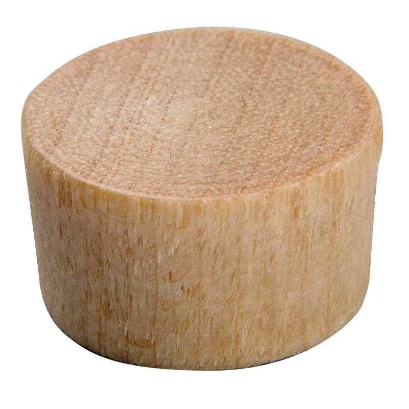 Waddell 830 DP-.312 Flat Plug, Hardwood, 5/16 in Dia