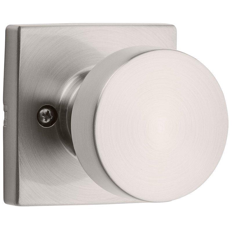 Weiser Cambie Series 9GA120-094 Half Dummy Knob, 2 Grade, 2-3/8, 2-3/4 in Backset, Satin Nickel