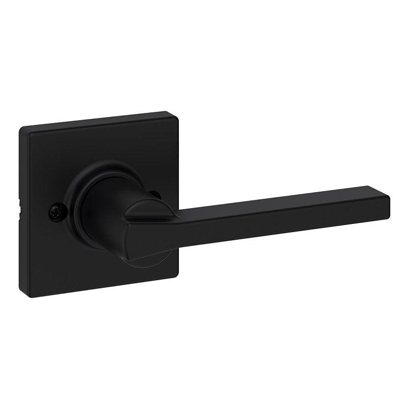 Weiser Elements Casey 9GLC120-102 Dummy Door Handle, Lever Handle, Contemporary Design, Matte Black, Residential