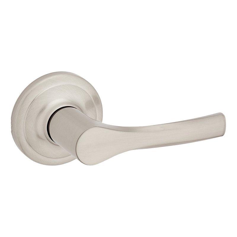 Weiser Elements Henley 9GLC1010-081 Passage Door Handle, Lever Handle, Zinc, Satin Nickel, Universal Hand