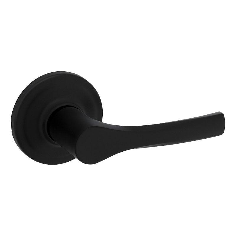 Weiser Elements Henley 9GLC1010-082 Passage Door Handle, Lever Handle, Zinc, Matte Black, Universal Hand