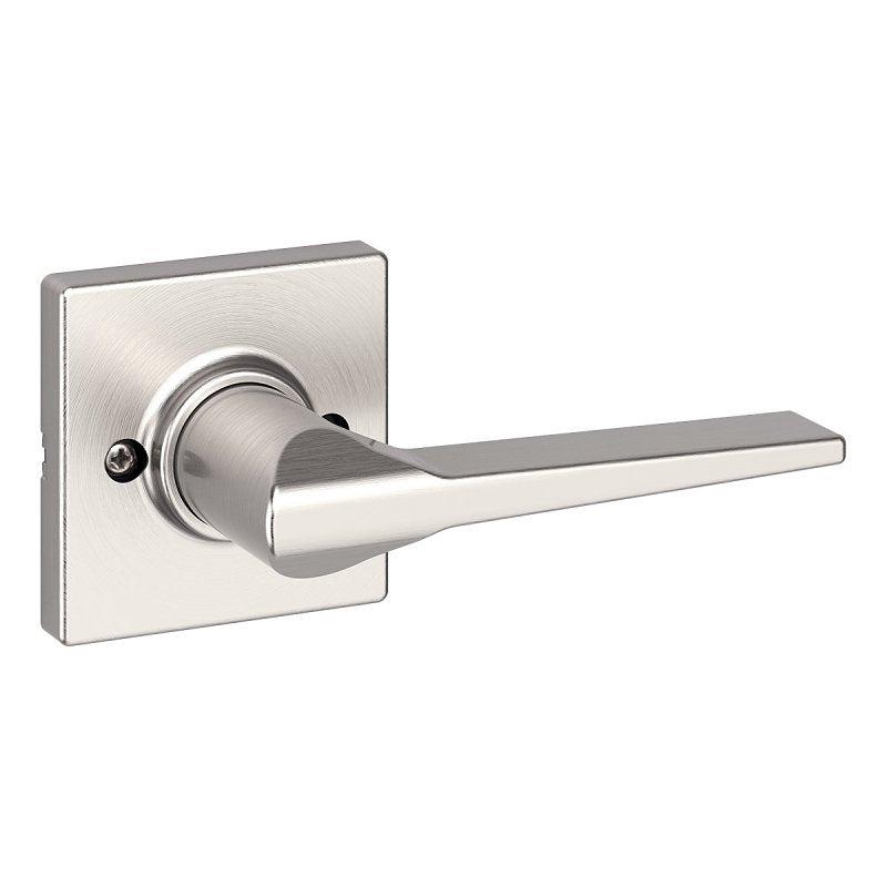 Weiser Elements Hollis 9GLC120-103 Dummy Door Handle, Lever Handle, Contemporary Design, Satin Nickel, Residential