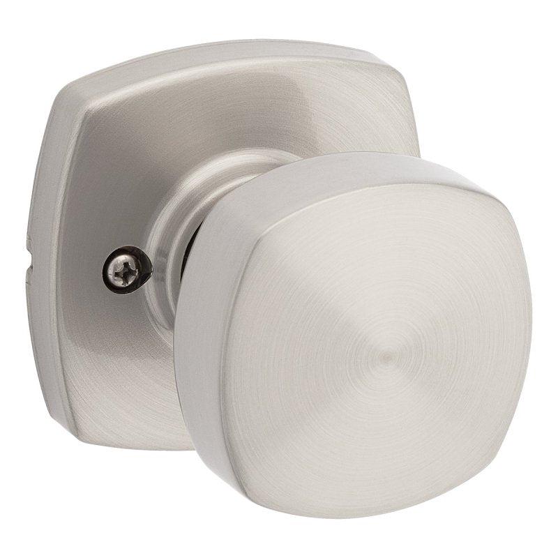 Weiser Prague 9GA120-100 Dummy Door Handle, Knob Handle, Transitional Design, Satin Nickel, Commercial, Residential