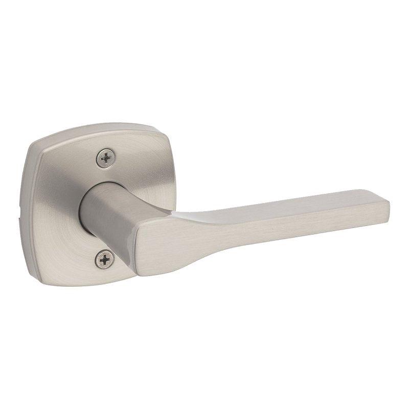 Weiser Prague 9GLA120-131 Dummy Door Handle, Lever Handle, Transitional Design, Satin Nickel, Residential, Zinc