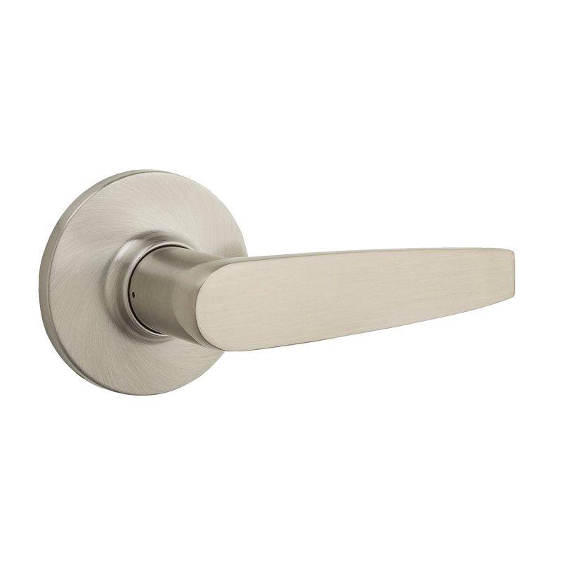 Weiser Safe Lock Winston Series 9SL70000-016 Dummy Door Handle, Lever Handle, Satin Nickel, Traditional Design