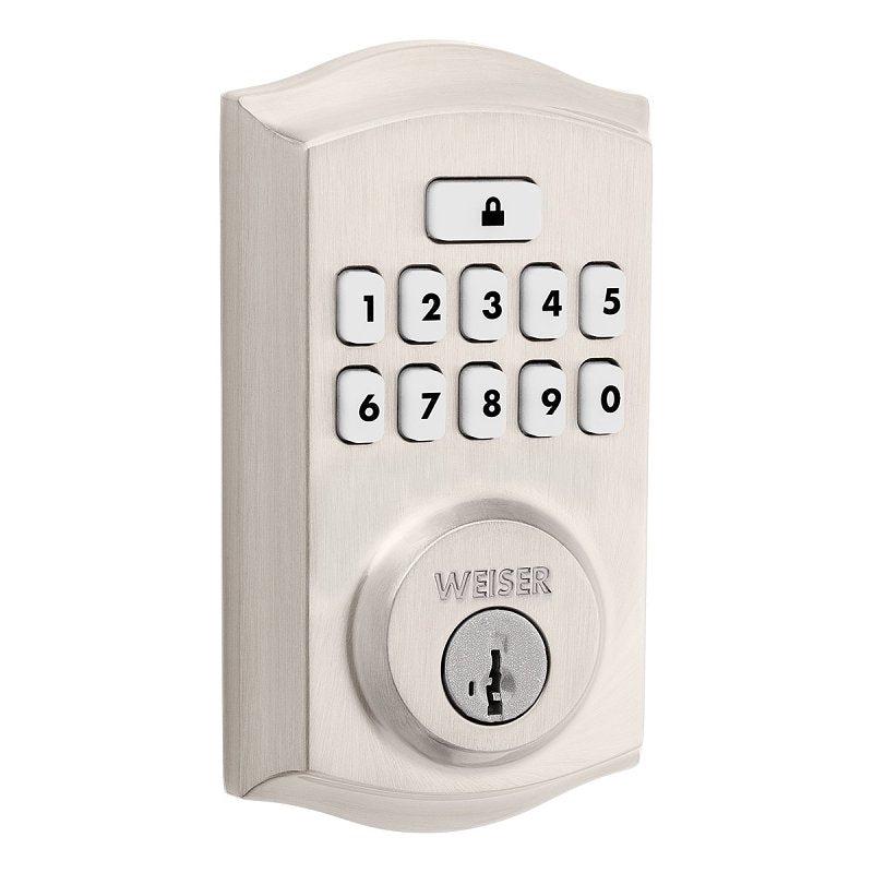 Weiser SmartCode Series 9GED92600-001 Deadbolt, Transitional, 1 in L x 2-13/16 in W x 5 in H Dimensions, Zinc, 1/PK