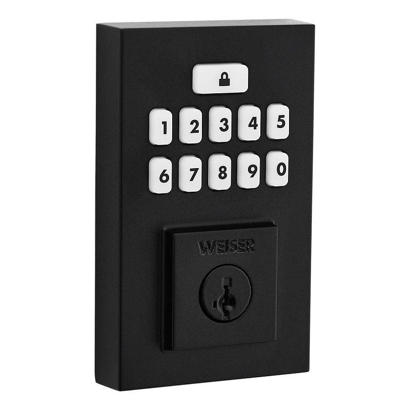 Weiser SmartCode Series 9GED92600-004 Deadbolt, Contemporary, 1 in L x 2-3/4 in W x 4-9/16 in H Dimensions, 2 Grade
