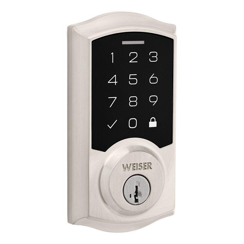 Weiser SmartCode Series 9GED92700-001 Deadbolt, Transitional, 1 in L x 2-3/4 in W x 5-3/16 in H Dimensions, 2 Grade