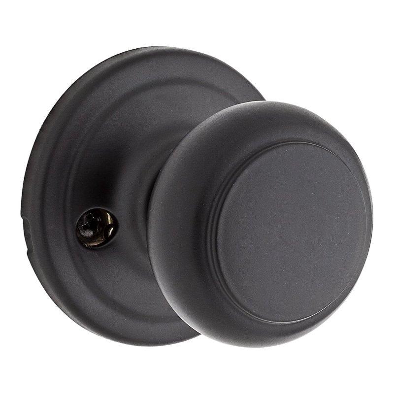 Weiser Troy 9GA120-006 Dummy Door Handle, Knob Handle, Traditional Design, Matte Black, Residential