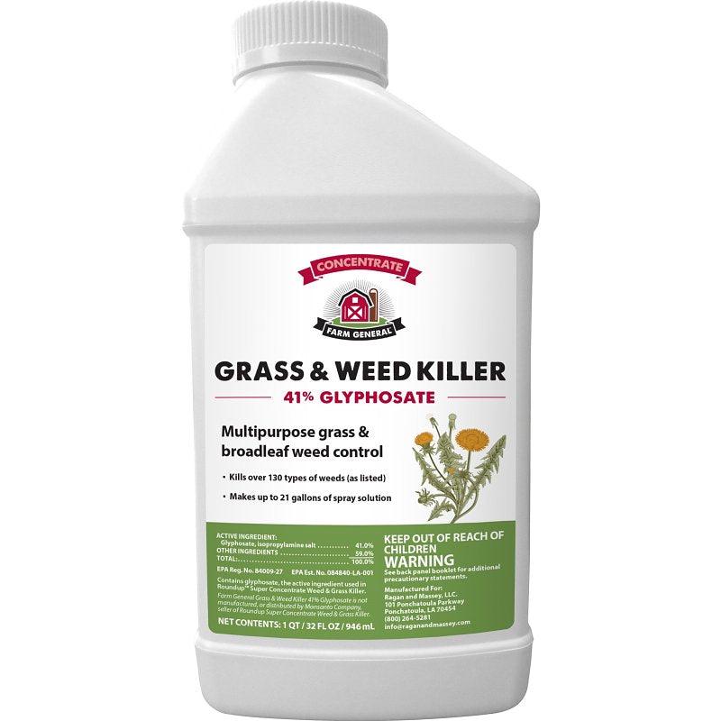 Farm General 75270 Weed and Grass Killer With 41% Glyphosate, 1 qt