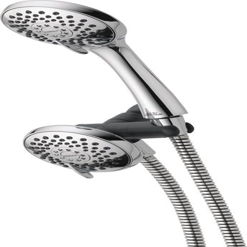 Peerless 76313C Shower Head with Hand Shower, 1.75 gpm, 3-Spray Function, Plastic, Chrome, 60 in L Hose, 3-3/4 in Dia