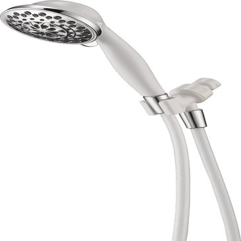 Peerless 76504CWC Hand Shower, 1.75 gpm, 5-Spray Function, Plastic, 60 in L Hose