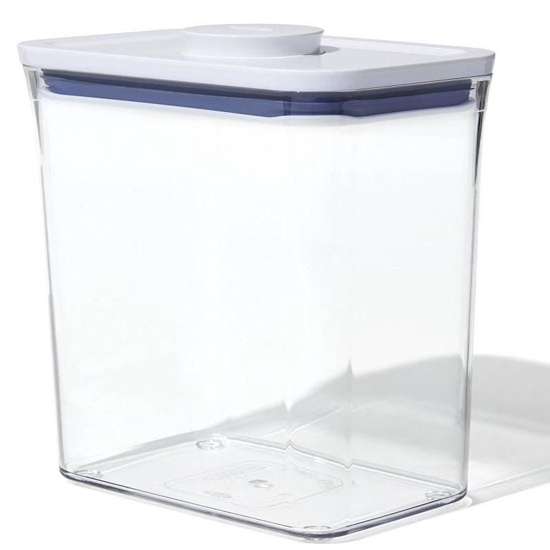 Good Grips POP 11234500 Food Container, 2.7 qt Capacity, Plastic, Clear, 4.3 in L, 6-1/2 in W, 9-1/2 in H