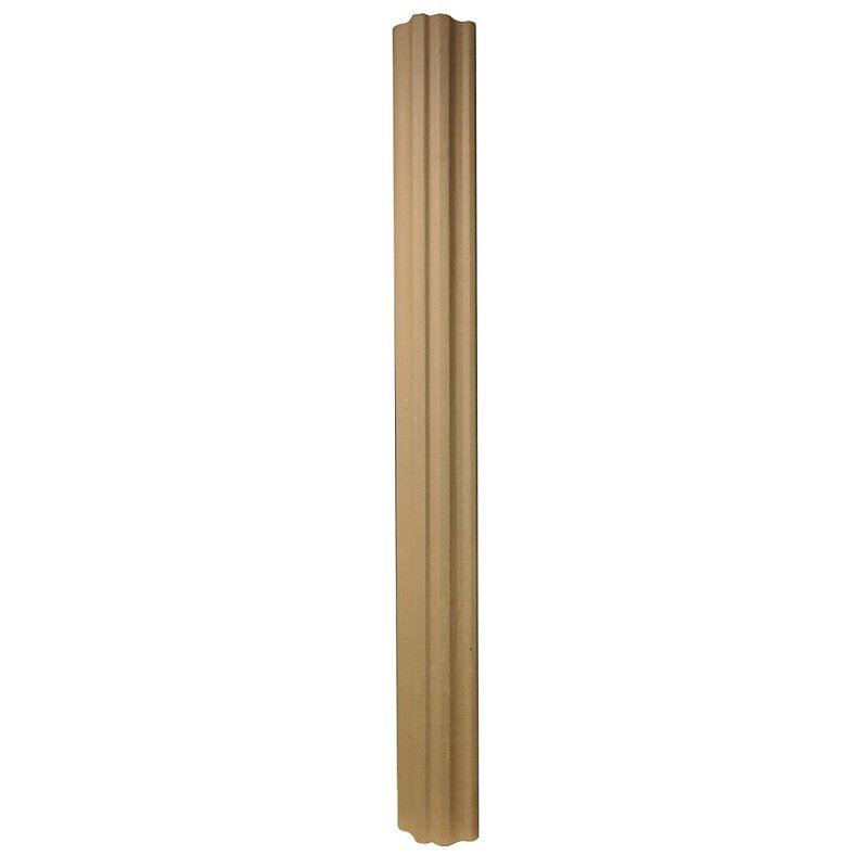 Ram Jamb RBJP60 Door Jamb Protector, Heavy-Duty, 60 in L Dimensions, Fiberboard, Brown, For: 4 to 9 in Door Jamb