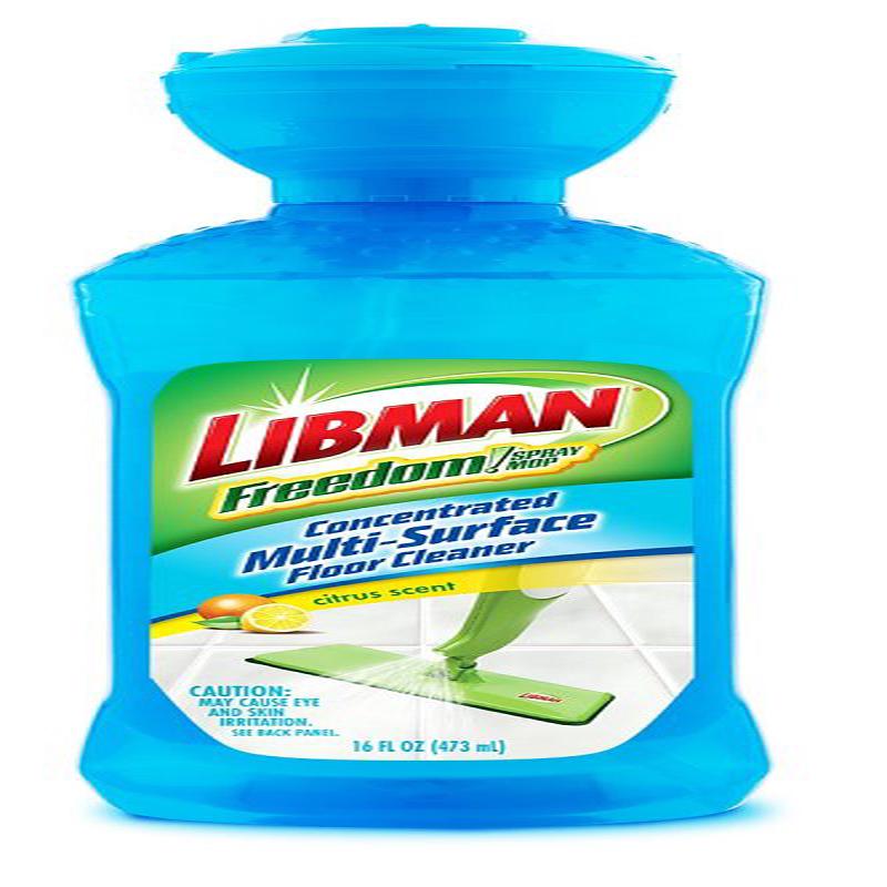 Libman Freedom 4008 Multi-Surface Cleaner, 16 oz, Liquid, Citrus, Clear