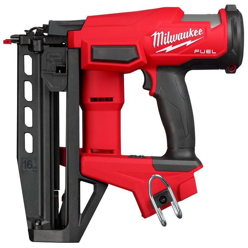 Milwaukee M18 Fuel 3020-20 Straight Finish Nailer, Tool Only, 18 V, 110 Magazine, 0 deg Collation, 16 ga Nail