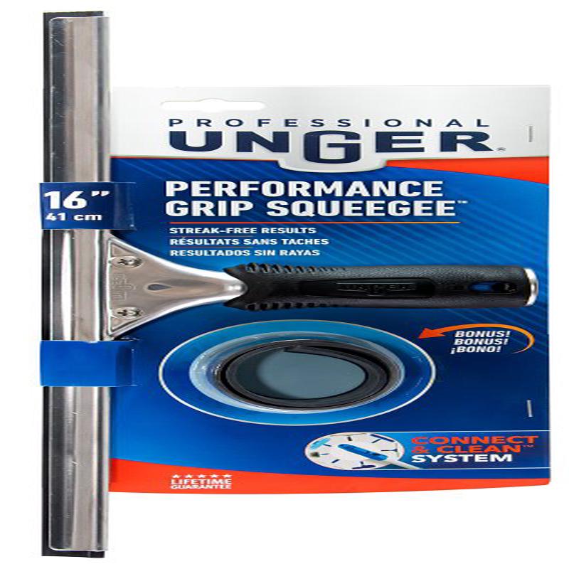Unger Professional 981020 Window Squeegee, 16 in Blade, Poly Blade