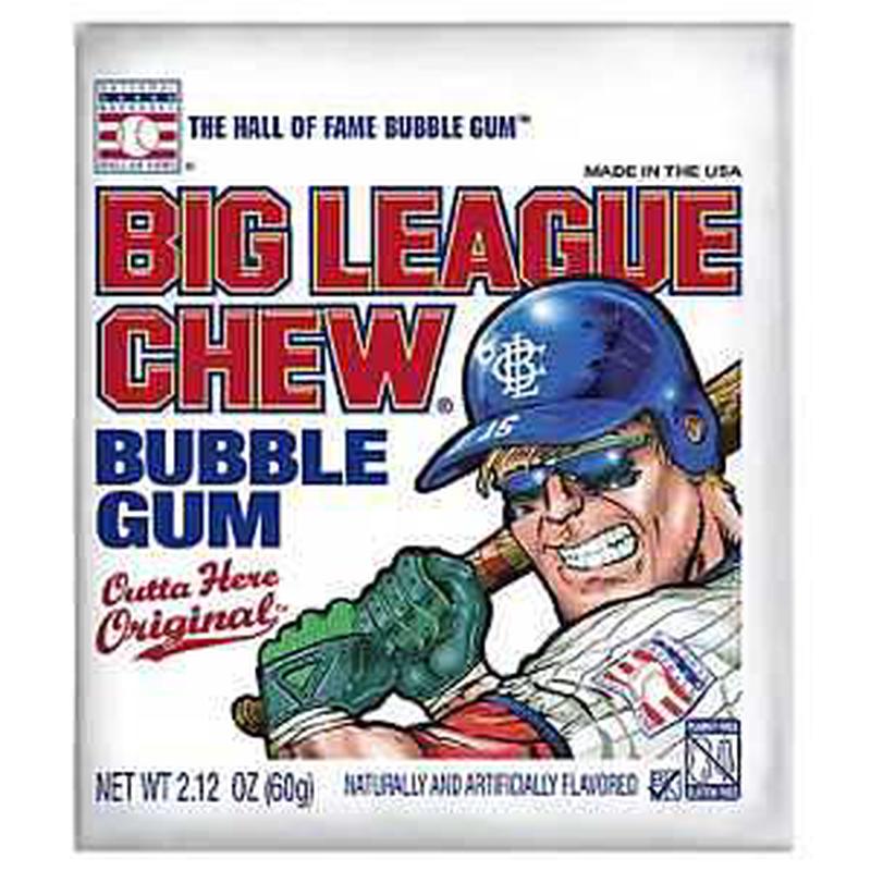 Big League Chew 533247 Outta Here Original Bubble Gum, 2.12 oz Pouch