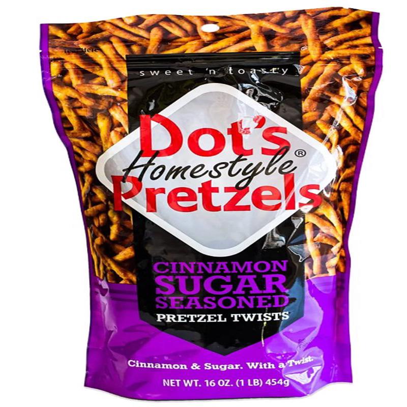 Dot's Homestyle Pretzels 71928 Pretzel Twist, Cinnamon Sugar Seasoned, 16 oz Bag