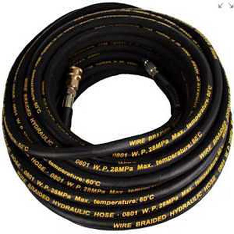 Forney 74991 Premium-Grade High-Pressure Washer Hose, 100 ft L, MNPT, Rubber