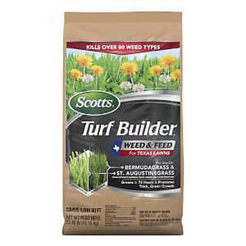 Scotts Turf Builder 52227 Weed and Feed Fertilizer, 22.4 lb Bag, Granular, 29-0-10 N-P-K Ratio