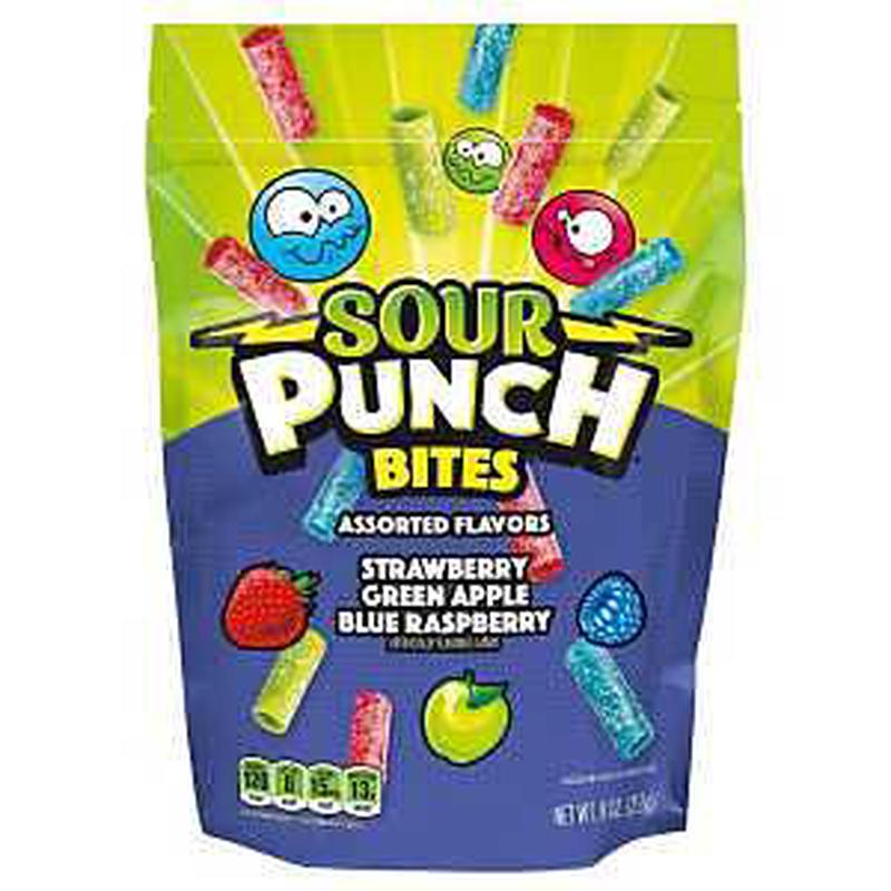 Sour Punch 716224 Punch Bite, Assorted, 9 oz