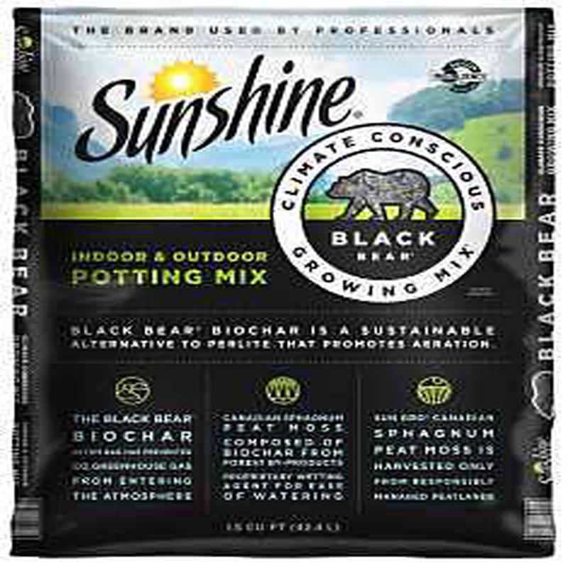 Sunshine Black Bear 132115.CFL001.5P Potting Mixture, 1.5 cu-ft Bag