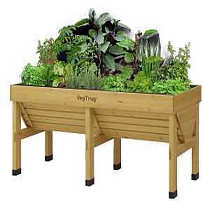VegTrug Classic VTNMD0367 Raised Bed Planter, 183 cm L, 76 cm W, 80 cm H, Cedar Wood, Natural
