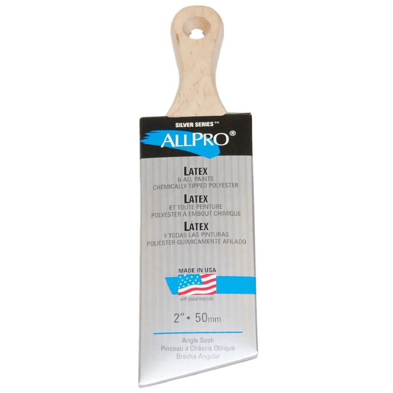 ALLPRO Silver Angle Sash 2" Paint Brush