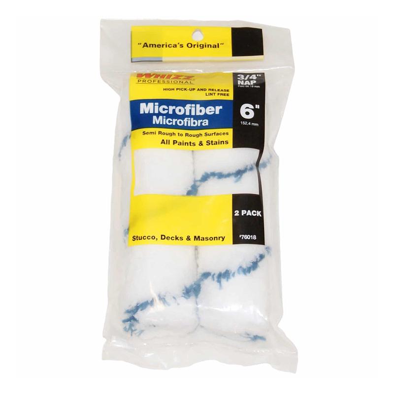 Whizz 6 3/4 Nap Microfiber Mini-Roller Cover 2-Pack